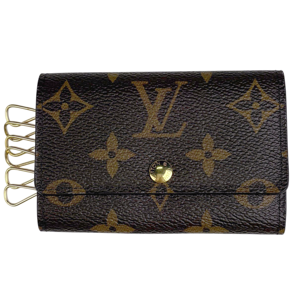 Louis Vuitton Multicles 6 Keychain Key Hook Case Monogram Brown M62630 Women's